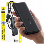Akupank V&auml;line aku 20000 mAh 100 W USB-C, USB-A ja kaabliga, I&scaron;orinė baterija 20000 mAh 100 W su USB-C, USB-A ir laidu
