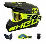 Mootorratta BMX motokrossi kiiver M 57-58cm + prillid, kindad, balaklava, L