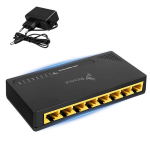 LAN SWITCH 8 PORT GIGABIT ETHERNET RJ45 1000 Mb FOR INTERNET REAGLE