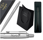 Parker Jotter Stalowy Ct graveeritud t&auml;itesulepea &uuml;mbrisega
