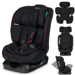Autotool reguleeritava peatoega, kinnitamine turvav&ouml;&ouml;ga Lionelo Aart I-Size Black Red, 0-36 kg, 40-150 cm
