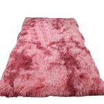 Tie Dye Pehme Vaip, Fluffy Libisemisvastane Vaip, Zha-Burgundija