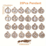 Puidust ripatsid, 25 tk