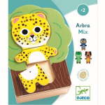 Puidust pusle karbiga - Loomad, DJECO DJ01626