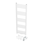 Vannitoa radiaator redelradiaator Granitan Raven 130x40cm valge