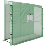 Seinapealne kasvuhoone 200 x 80 x 200 cm, roheline