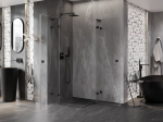 Mexen Lunar L Duo hinged du&scaron;ikabiin 85 x 85 cm, l&auml;bipaistev, must - 834L-085L-085P-70-00