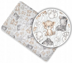 Voodilina My Baby kummiga, puuvill, 120 x 60