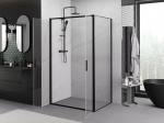 Mexen Exo avatav du&scaron;inurk 100 x 120 cm, l&auml;bipaistev, must - 814-100-120-70-00