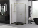 Mexen Exo du&scaron;ikabiin poolkaar liuglev 100 x 90 cm, l&auml;bipaistev, kuldne - 8132-100-090-50-00