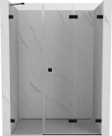 Mexen Lunar-F kokkupandavad du&scaron;&scaron;iuksed paremal 145 cm, l&auml;bipaistvad, mustad - 836S-145-050-70-00-P