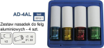 Adler Cr-mo nasadki do felg aluminiowych 4szt Ad-4al 1/2"