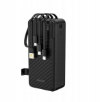 Akupank Dudao K11 Max Powerbank 30000mah integreeritud kaablite ja Led-iga