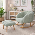2-osaline tugitooli ja tumbakomplekt Lotus, rohekas