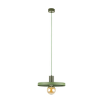 Rippvalgusti Sila, roheline, E27, 30 cm, loft stiilis