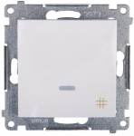 Valge ristl&uuml;liti Led valgustusega Simon 54 Dw7l.01/11