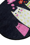 Vonios kilimėlis Foutastic Four Cats 359CHL4960, 100x80 cm
