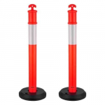 Professionaalsed liikluspiirdepostid t&auml;idetava alusega, 1140 mm, 2 tk komplekt