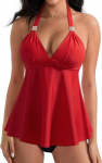 Figuuri vormiv naiste ujumistrikoo Rxrxcoco, punane, XL