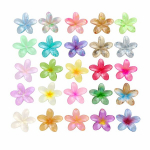 Juukseklambrid lillemustriga, 4 cm, 20 tk