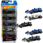 M&auml;nguautod Hot Wheels Vormel 1, 5-pakk, 1:64 survevalatud F1, uniwersalny