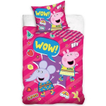 Voodipesukomplekt Peppa Pig, 140x200cm + padjap&uuml;&uuml;r 70x90cm