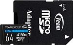 Team Group 64GB Elite microSDXC UHS-I U3, V30, A1