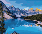 Maalimine numbrite j&auml;rgi - maalimise komplekt 40x50 cm. "Mountain River"
