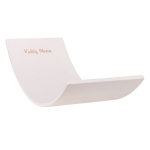 KiddyMoon tasakaalulaud puidust lastele, beebidele Montessori m&auml;nguasi, tasakaal, tasakaalustades beebide puidust m&auml;nguasi, tasakaalulaud wobble board tasakaal, valge