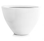 Klaaskiust lillepott Fiberglass 55 x 28 x 35(H) cm, valge