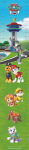 Pikkuse m&otilde;&otilde;tja/seinakaunistus Koerapatrull (Paw Patrol)