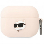 Karl Lagerfeld &uuml;mbris Airpods Pro jaoks KLAPRUNCHP roosa 3D silikoon NFT Karl