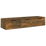 vidaXL seinakapp, suitsutatud tamm, 102x30x20 cm, tehispuit