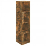 vidaXL nurgariiul, suitsutatud tamm, 33x33x132 cm, tehispuit