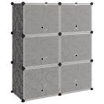 vidaXL kingariiul, must, 84,5 x 31 x 93,5 cm, PP