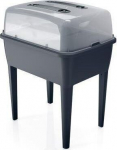 Mini kasvuhoone jalgadega DREP770W-S433, must