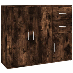vidaXL puhvetkapp, suitsutatud tamm, 91 x 29,5 x 75 cm, tehispuit