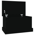 vidaXL hoiukast, must, 50 x 30 x 28 cm, tehispuit