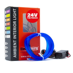 EinParts LED valgusriba auto kaunistamiseks 24V - pikkus 2M, v&auml;rvus Sinine