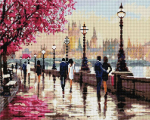 Teemantmosaiigi komplekt 40x50 cm, "On the Thames" (ruudukujulised teemandid), 40x50