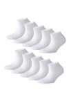 Madalad sokid naistele Sunny Side, valge, 10-pakk