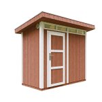 Kvaliteetne aiakuur Timbela M901, 239 x 161 x 294 cm, v&auml;rvikomplektiga Redwood Red