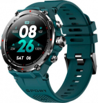 Nutikell Tarkvara DCU Watch sinises v&auml;rvitoonis, &uuml;mmargune 42 mm korpus, plastkorpus, 1.3" AMOLED ekraan, GPS-&uuml;henduvus ja