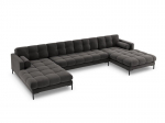 Pehme nurgadiivan Cosmopolitan Design Bali 7S-V, tumehall/must