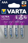 4 t&uuml;kki AAA 1,5V patareisid - VARTA - 6103301404