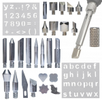 Puidup&otilde;letuskomplekt Rosfix 30 tk &ndash; 27 otsikut, M4 keere, 2 &scaron;ablooni, Adapter 900M