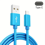 USB C T&uuml;&uuml;pi Andmeside Kaabel Kiire Laadimine Xiaomi/Vivo/OPPO/Redmi ja Rohkem Nutitelefonidele., Mėlyna