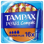 Tampoonid Tampax Compak Pearl Super Plus, 16 tk