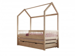 Lastevoodi ADRK Furniture Artes II, 90x200 cm, pruun