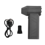 Jet Dry Mini puhur Laetav kaasaskantav k&auml;eshoitav reaktiivventilaator 130000 p/min Tuulekiirusega Jet Blower autokuivati ​​taskulambi ja SOS funktsiooniga hall